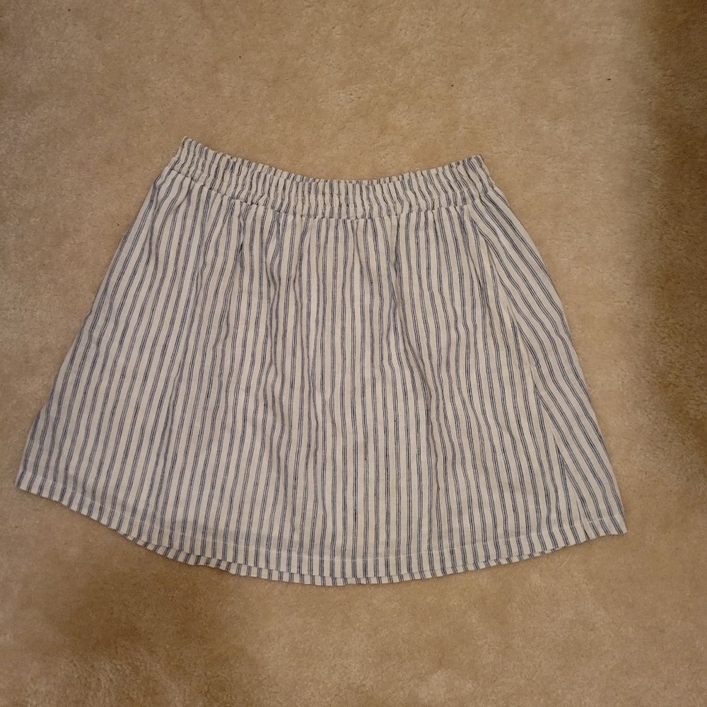 Navy Pin stripe skirt